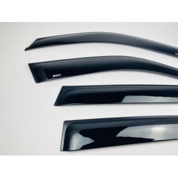 Дефлекторы окон Suzuki Grand Vitara 2005 -2015 4D с нерж. хром полоской-3